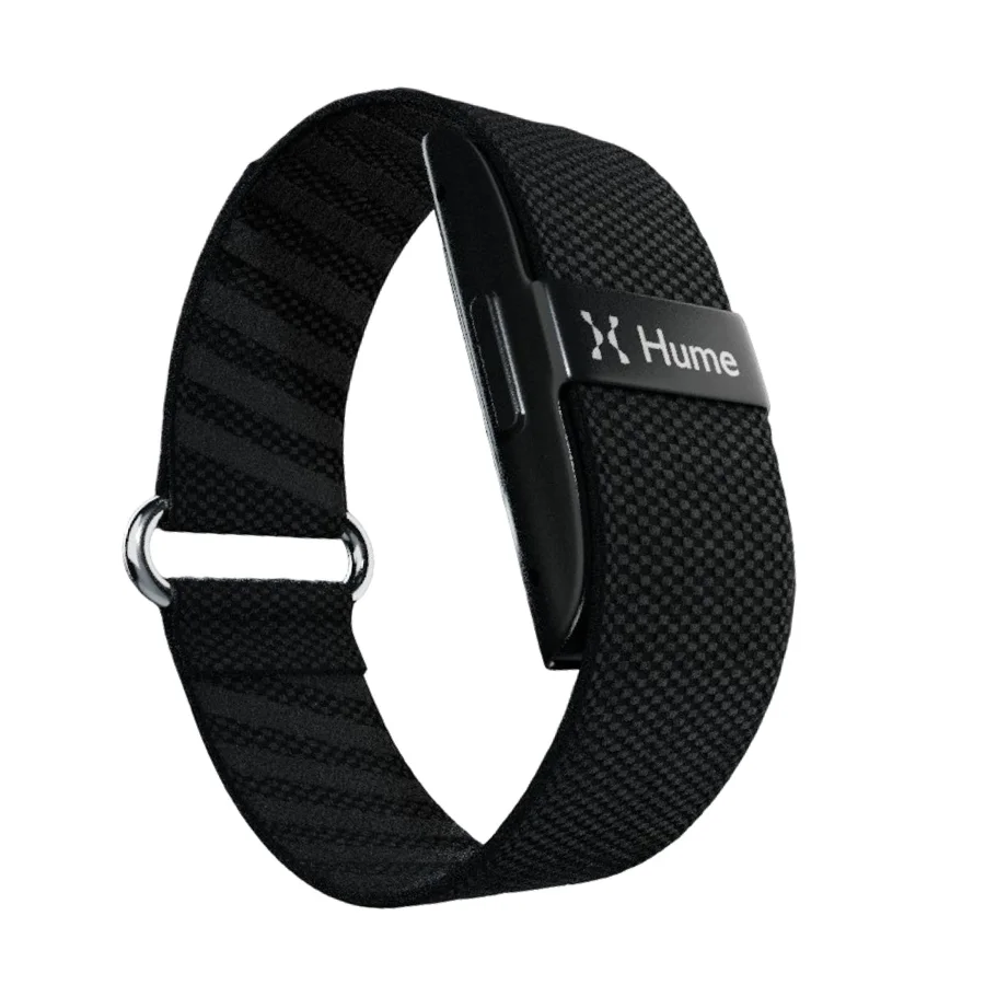 Hume Band 2.0 wrist wearable, black SuperKnit band, as pictured on the manufacturer's site